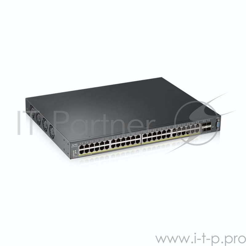Коммутатор Zyxel XGS2210-52HP, 48 port Gigabit L2 managed PoE+ switch, 375 Watt, 4x 10G