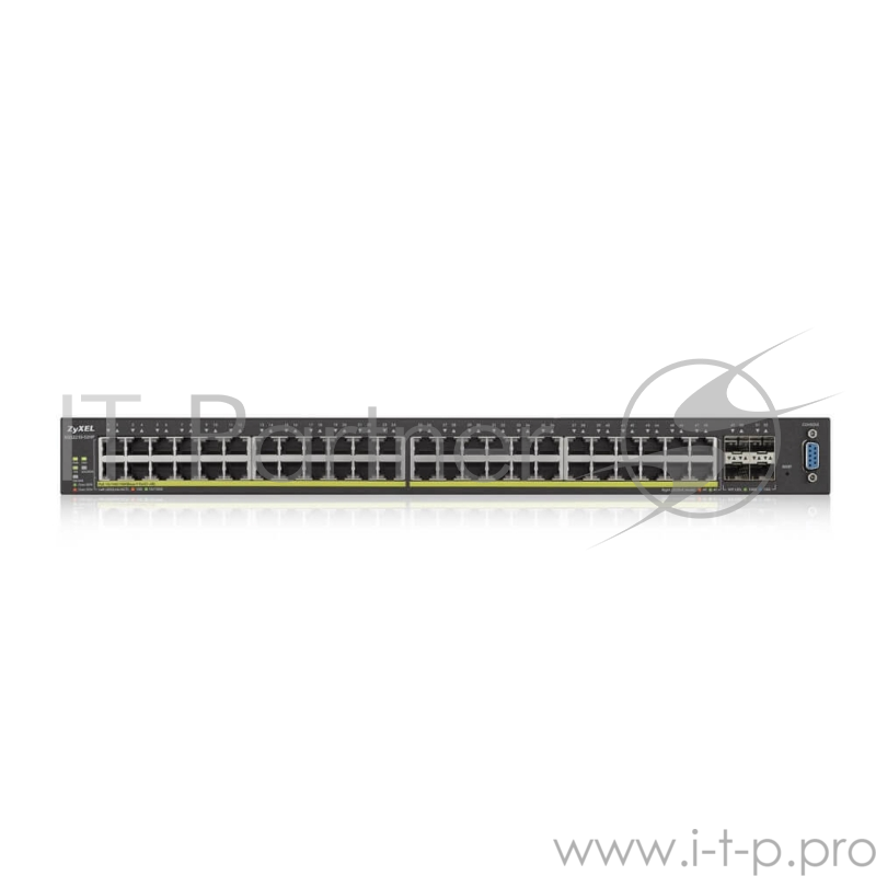 Коммутатор Zyxel XGS2210-52HP, 48 port Gigabit L2 managed PoE+ switch, 375 Watt, 4x 10G