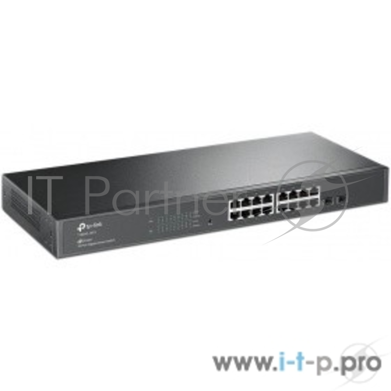 Коммутатор TP-LINK SMB T1600G-18TS JetStream 16-портовый гигабитный Smart коммутатор с 2 SFP-слотами T1600G-18TS (SMB TL-SG2216)
