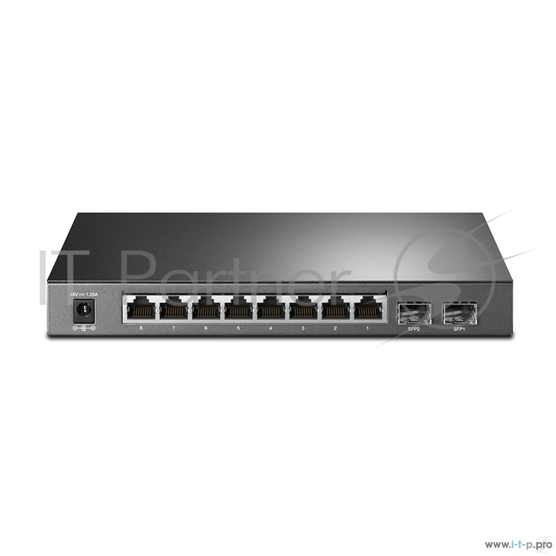 Коммутатор TP-LINK SMB T1500G-10PS JetStream гигабитный 8-портовый Smart коммутатор PoE с 2 SFP-слотами