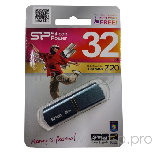 Носитель информации Silicon Power USB Drive 32Gb Luxmini 720 SP032GBUF2720V1D {USB2.0, Deep Blue}
