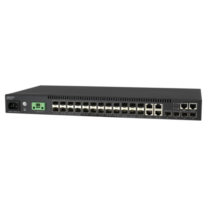 Коммутатор ECS4120-28Fv2 Edge-corE 24 x GE SFP+ 4CG + 4 10G SFP+ ports L2+ Switch, w/ DDM for all ports , 1xRJ45 management port, Dual power supply (AC + DC) {4}