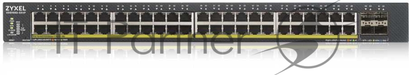 Коммутатор ZYXEL XGS1930-52HP Hybrid Smart L2+ switch PoE+ Zyxel Nebula Flex, 48xGE PoE+, 4xSFP+, budget PoE 375W, Standalone / cloud management
