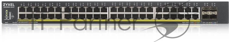 Коммутатор ZYXEL XGS1930-52HP Hybrid Smart L2+ switch PoE+ Zyxel Nebula Flex, 48xGE PoE+, 4xSFP+, budget PoE 375W, Standalone / cloud management