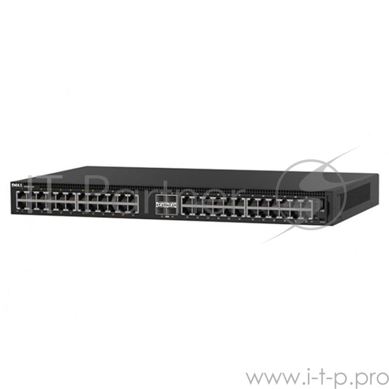 Коммутатор Dell EMC Switch N1148P-ON, L2, 48 ports RJ45 1GbE, 24 ports PoE/PoE+, 4 ports SFP+ 10GbE, Stacking 3YPSNBD (210-AJIV)