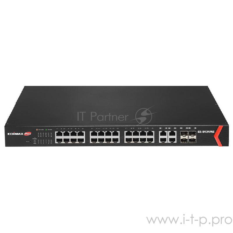 Коммутатор 24PORT 1000M POE+ 4SFP GS-5424PLC EDIMAX