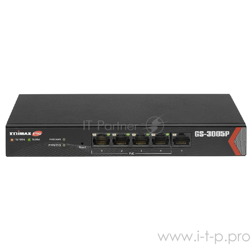 Коммутатор 5PORT 1000M 4POE+ GS-3005P EDIMAX