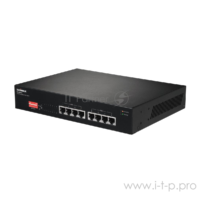 Коммутатор 8PORT 10/100M 4POE+ GS-1008P V2 EDIMAX