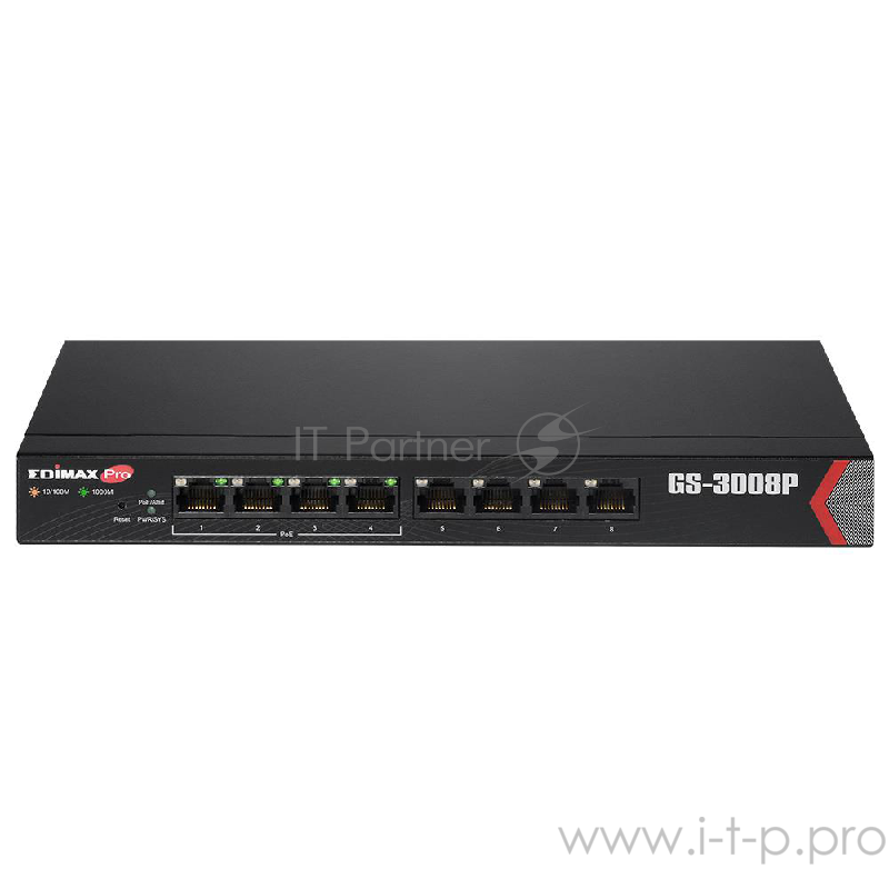 Коммутатор 8PORT 1000M 4POE+ GS-3008P EDIMAX