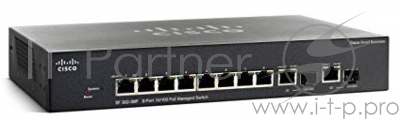 Коммутатор Cisco SF352-08P 8-port 10/100 POE Managed Switch