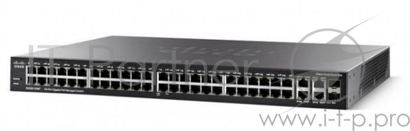 Коммутатор Cisco SG350X-48P 48-port Gigabit POE Sta