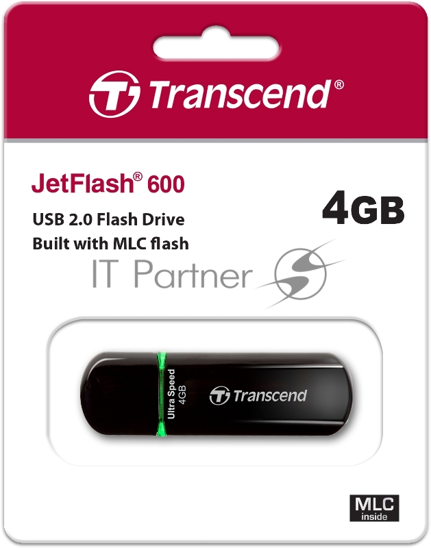 Носитель информации Transcend USB Drive 4Gb JetFlash 600 TS4GJF600 {USB 2.0}