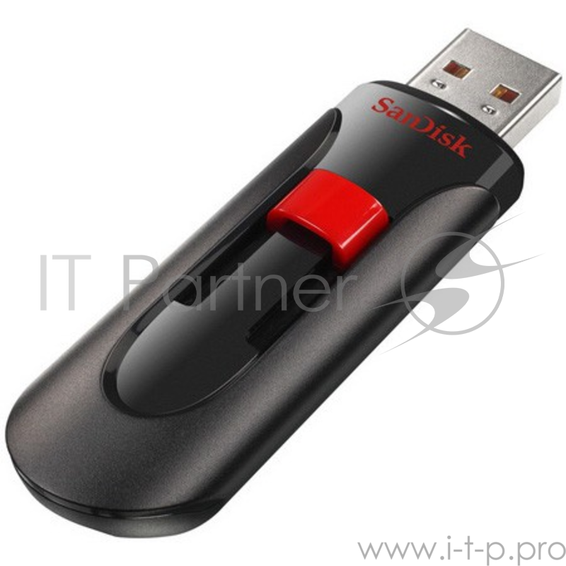 носитель информации SanDisk USB Drive 64Gb Cruzer Glide SDCZ60-064G-B35 {USB2.0, Black/Red}