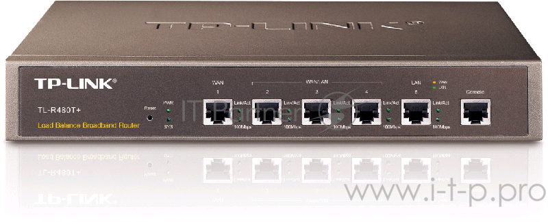 Маршрутизатор TP-Link SMB TL-R480T+ Роутер для ср.бизнеса 1WAN+4LAN 10/100Mb/s,Intel IXP 266MHz, Firewall,NAT,VPN