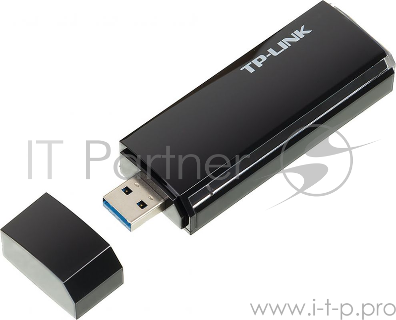 Маршрутизатор TP-Link SOHO Archer T4U AC1200 Dual Band Wireless USB Adapter, Realtek, 2T2R, 867Mbps at 5Ghz + 300Mbps at 2.4Ghz, 802.11ac/a/b/g/n, WPS button, USB 3.0 interface, 1 USB extension cable, internal antenna