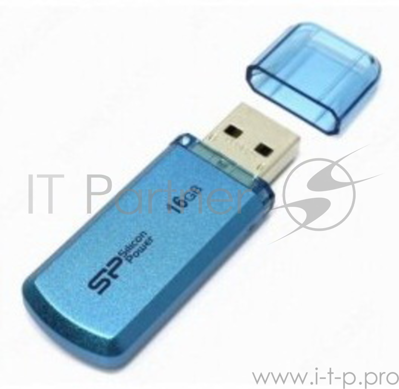 Носитель информации Silicon Power USB Drive 16Gb Helios 101 SP016GBUF2101V1B {USB2.0, Blue}