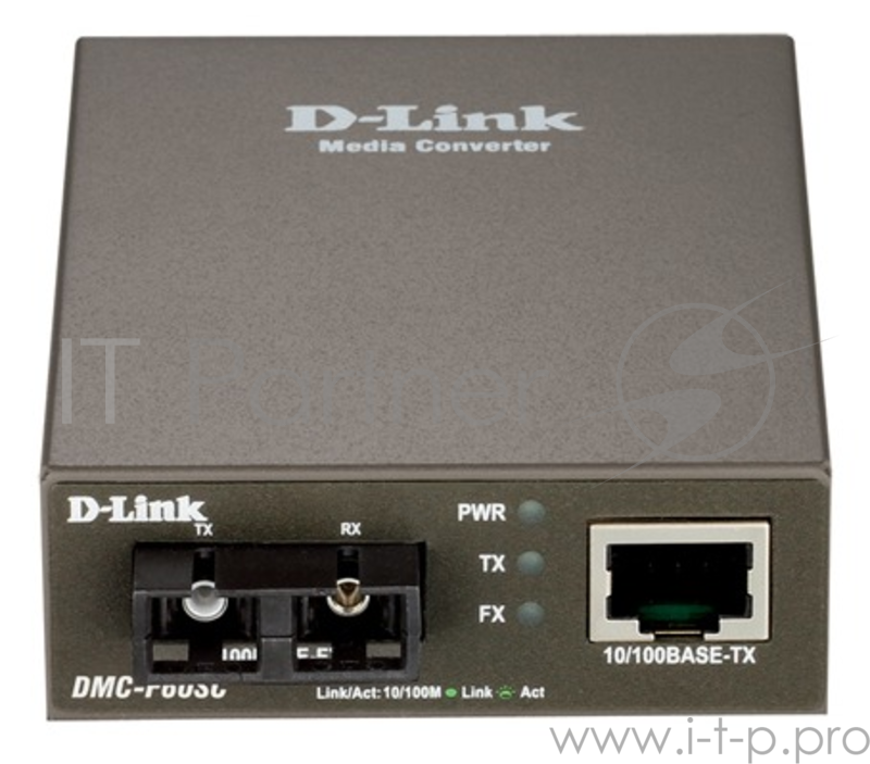 Сетевое оборудование D-Link DMC-F60SC/A1A Медиаконвертер с 1 портом 10/100Base-TX и 1 портом 100Base-FX с разъемом SC для одномодового оптического кабеля (до 60 км)
