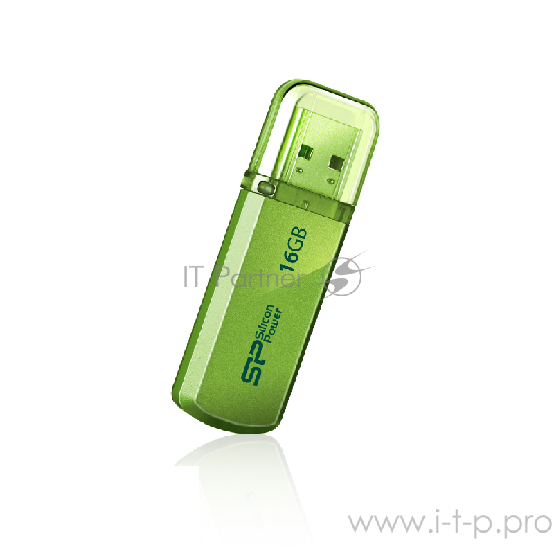 Носитель информации Silicon Power USB Drive 16Gb Helios 101 SP016GBUF2101V1N {USB2.0, Green}