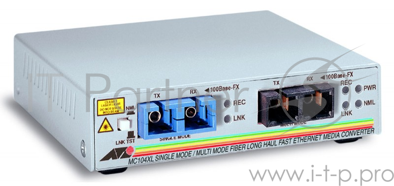 Медиаконвертер Allied Telesis AT-MC104XL-60 100FX SC multi-mode to 100FX SC single-mode 15km