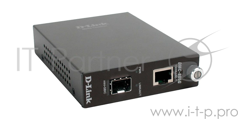 Сетевое оборудование D-Link DMC-805G Медиаконвертер с 1 портом 1000Base-T и 1 портом 1000Base-X SFP
