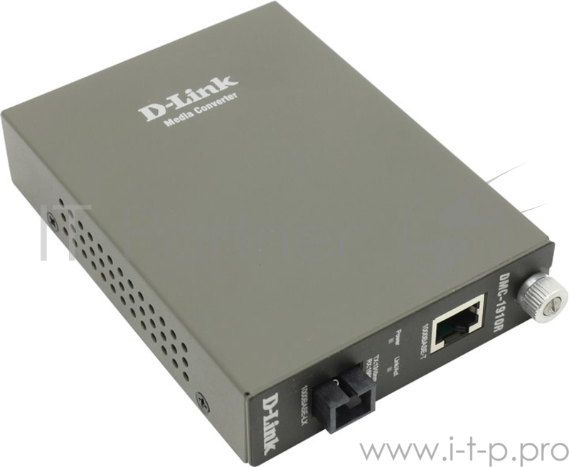 Медиаконвертер D-Link DMC-1910R/A8A WDM медиаконвертер с 1 портом 1000Base-T и 1 портом 1000Base-LX с разъемом SC (ТХ: 1310 нм RX: 1550 нм) для одном