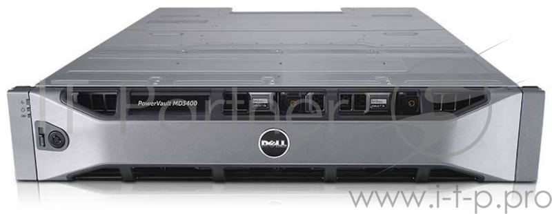 Дисковый массив Dell PV MD3400 x12 4x4Tb 7.2K 3.5 NL SAS 2x600W PNBD 3Y 2x2Ctrl 4Gb Cache (210-ACCG-20)