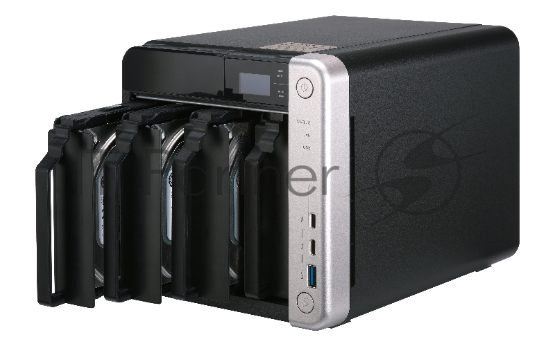 Сетевое хранилище без дисков channel QNAP TS-453BT3-8G NAS 4 HDD trays, 2 HDMI, 1 x 10 GbE BASE-T, 2 x ports Thunderbolt 3. 4-core Intel Celeron J3455 1,5 GHz (up to 2,3 GHz), 8 GB