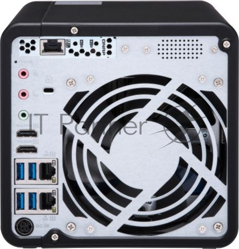 Сетевое хранилище без дисков channel QNAP TS-453BT3-8G NAS 4 HDD trays, 2 HDMI, 1 x 10 GbE BASE-T, 2 x ports Thunderbolt 3. 4-core Intel Celeron J3455 1,5 GHz (up to 2,3 GHz), 8 GB