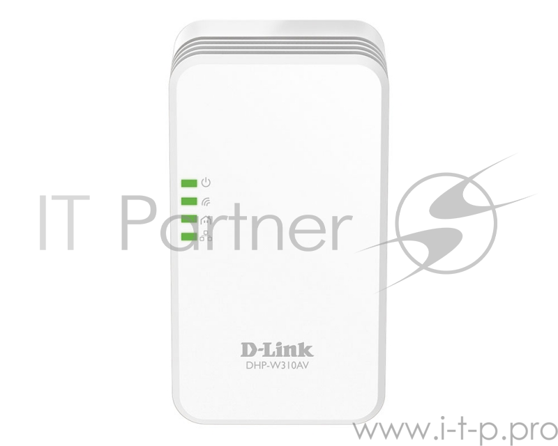 Беспроводной PowerLine-адаптер D-Link DHP-W310AV N300 с поддержкой HomePlug AV