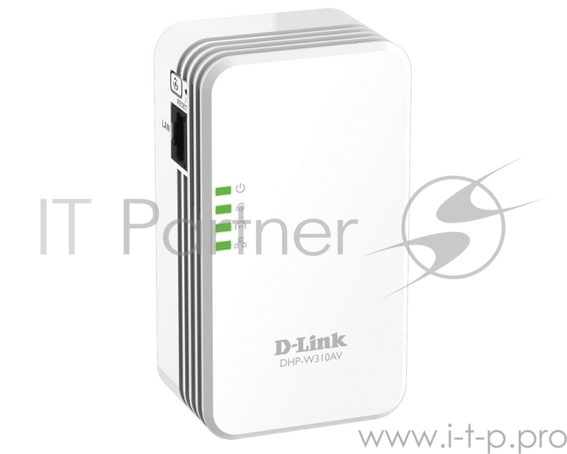 Беспроводной PowerLine-адаптер D-Link DHP-W310AV N300 с поддержкой HomePlug AV