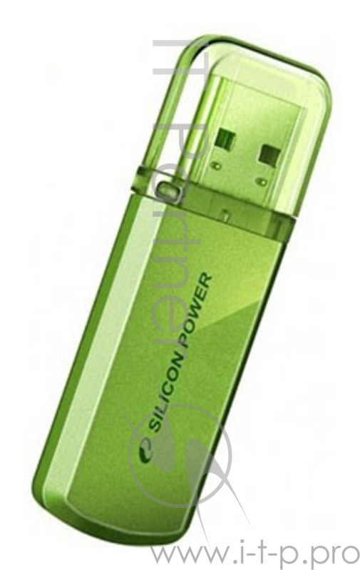 Носитель информации Silicon Power USB Drive 8Gb Helios 101 SP008GBUF2101V1N {USB2.0, Green}