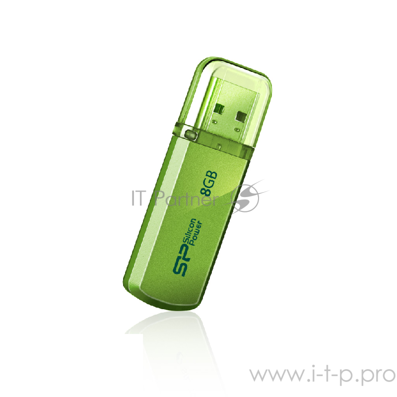 Носитель информации Silicon Power USB Drive 8Gb Helios 101 SP008GBUF2101V1N {USB2.0, Green}
