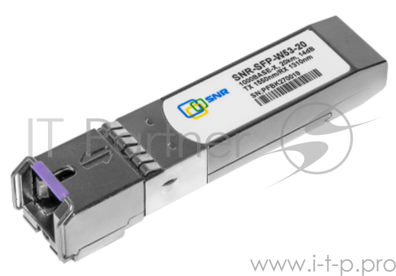 Модуль SFP WDM, дальность до 20км (14dB), 1550нм