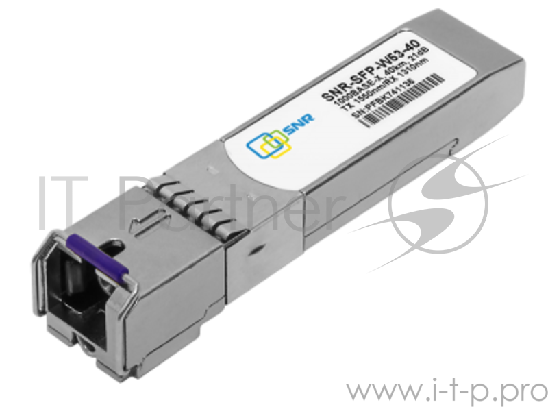 Модуль SFP WDM, дальность до 40км (21dB), 1550нм