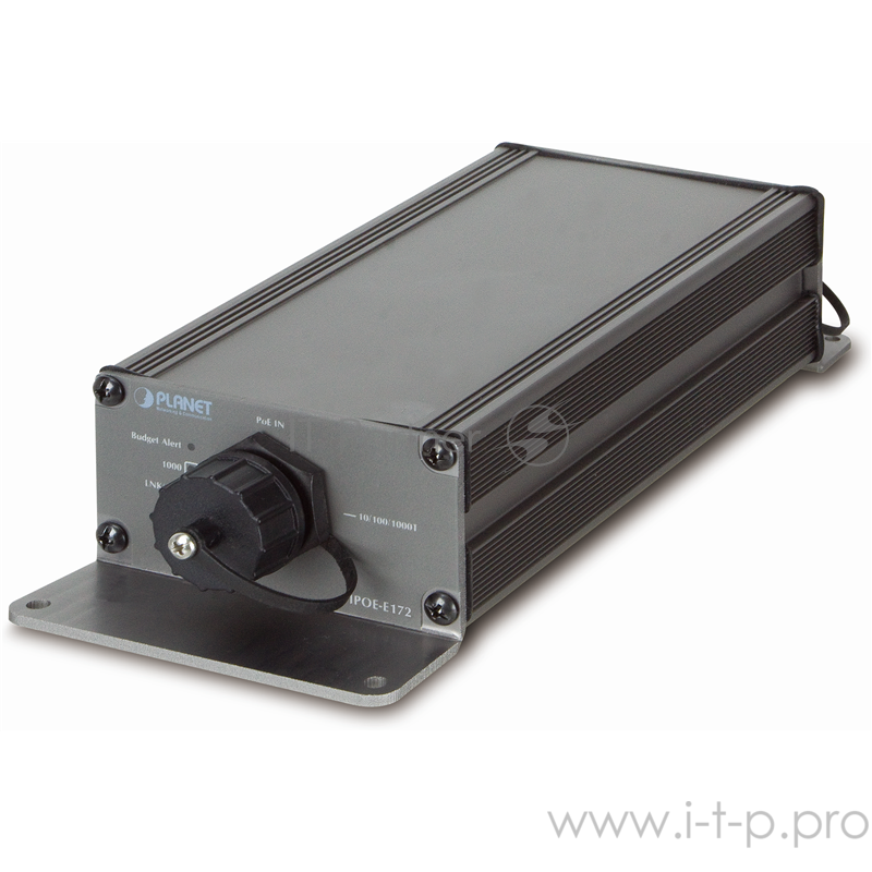 IPOE-E172 индустриальный PoE экстендер IP63-rated Industrial 1-Port Ultra PoE to 2-Port 802.3bt/at PoE Extender (-40~75 degrees C), 3 x waterproof RJ45 connectors included