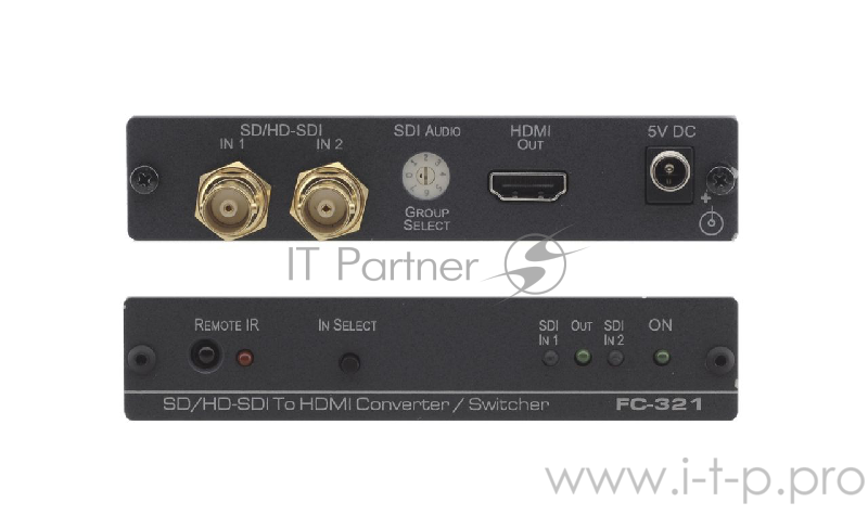 Преобразователь сигнала Kramer Electronics FC-321 сигнала HD-SDI 3G в сигнал HDMI 1.3, совместим с HDTV, макс скорость передачи 3Gbps.