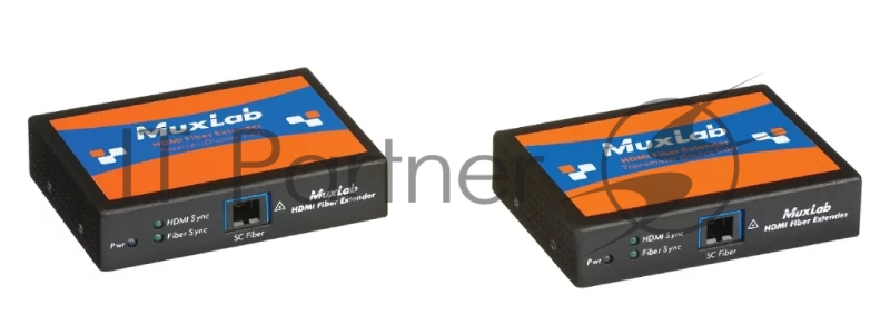 Комплект: MuxLab 500460 приемник и передатчик HDMI /RS232, 4K/30 до 300м по оптоволоконному кабелю