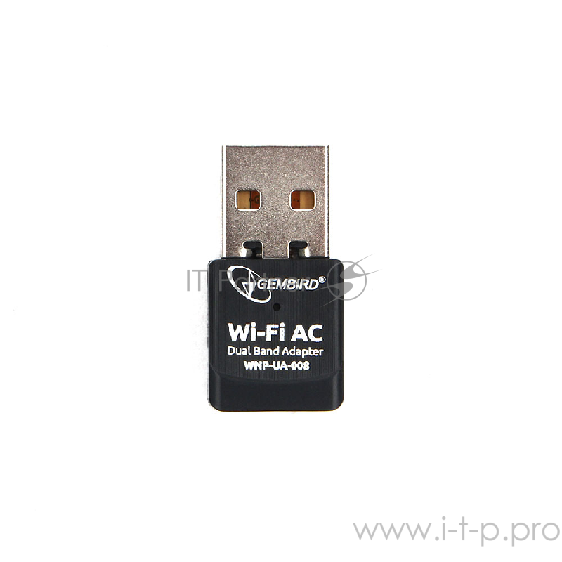 Сетевой двухдиапазонный Wi-Fi мини USB-адаптер Gembird 600 Мбит, USB, 802.11b/g/n/ac/а