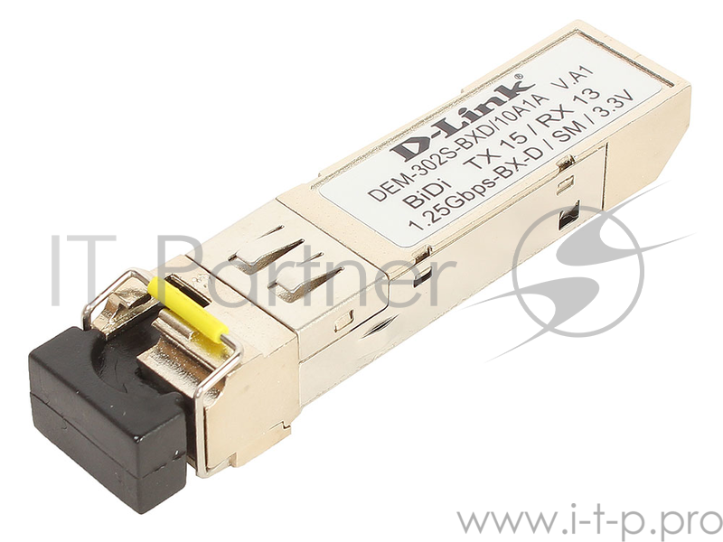 Модуль D-Link DEM-302S-BXD/10A1A (10шт. в коробке) WDM SFP-трансивер с 1 портом 1000BASE-BX-D (Tx:1550 нм, Rx:1310 нм) для одномодового оптического ка