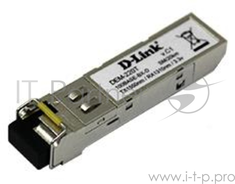 Трансивер 100Base-BX-D Single-Mode 20KM SFP Transceiver (TX-1550/RX-1310 nm)