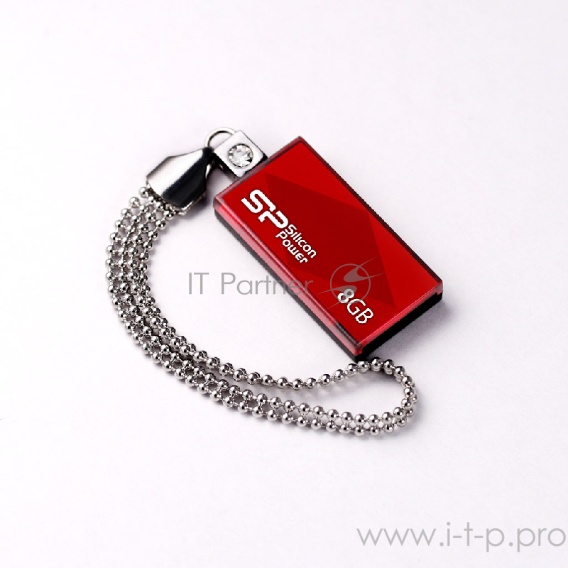 Носитель информации Silicon Power USB Drive 8Gb Touch 810 SP008GBUF2810V1R {USB2.0, Red}