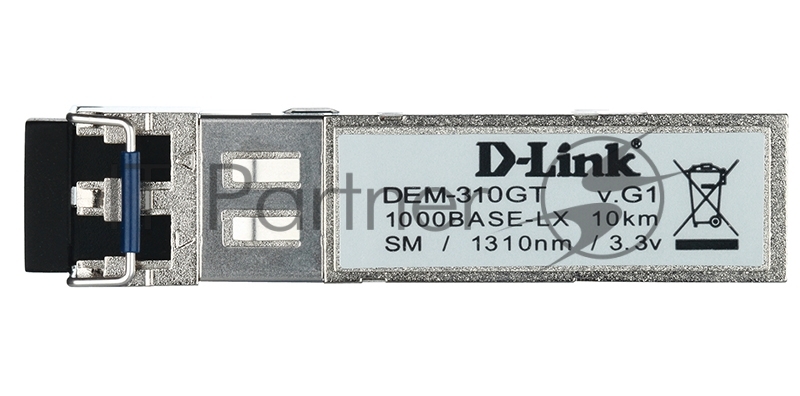Трансивер D-Link DEM-310GT/DD, 1-port mini-GBIC LX Single-mode Fiber Transceiver (up to 10km, support 3.3V power), DDM support