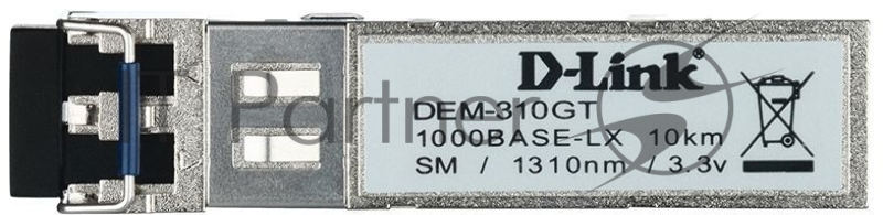 Трансивер D-Link DEM-310GT/DD, 1-port mini-GBIC LX Single-mode Fiber Transceiver (up to 10km, support 3.3V power), DDM support