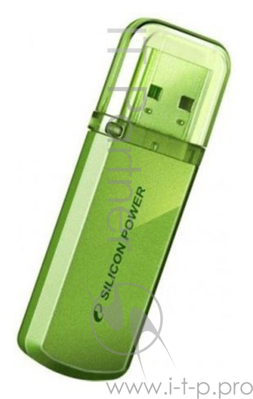 Носитель информации Silicon Power USB Drive 32Gb Helios 101 SP032GBUF2101V1N {USB2.0, Green}