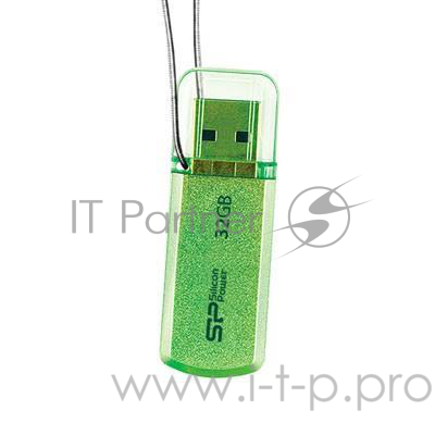 Носитель информации Silicon Power USB Drive 32Gb Helios 101 SP032GBUF2101V1N {USB2.0, Green}