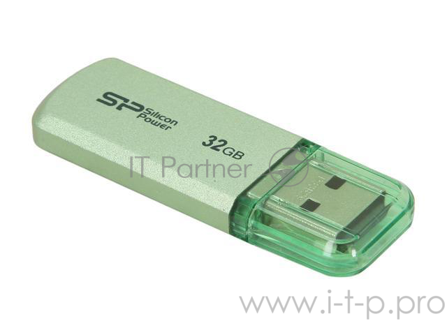 Носитель информации Silicon Power USB Drive 32Gb Helios 101 SP032GBUF2101V1N {USB2.0, Green}
