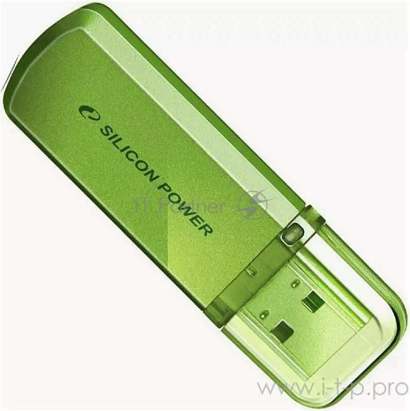 Носитель информации Silicon Power USB Drive 32Gb Helios 101 SP032GBUF2101V1N {USB2.0, Green}