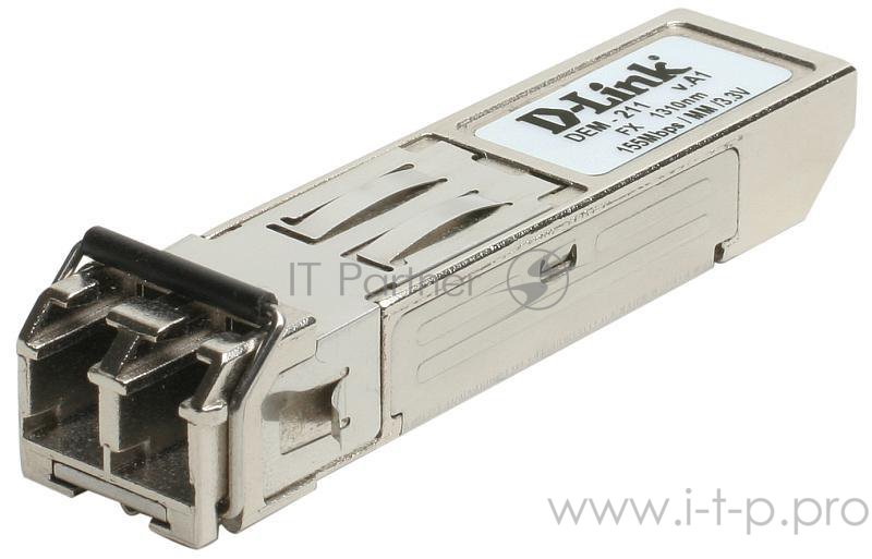 Трансивер D-Link 211/A1A, SFP Transceiver with 1 100Base-FX port.Up to 2km, multi-mode Fiber, Duplex LC connector, Transmitting and Receiving wavelength: 1310nm, 3.3V power.