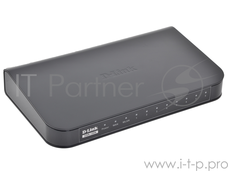 Маршрутизатор D-Link DSR-150N Беспроводной 2.4 ГГц (802.11n) межсетевой экран с поддержкой VPN, 1 портом WAN + 8 портами LAN 10/100Base-TX