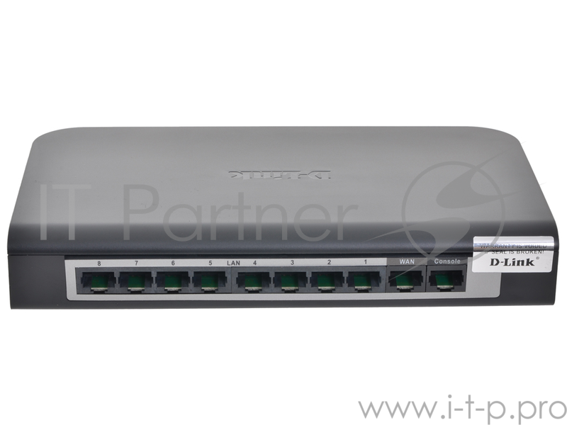 Маршрутизатор D-Link DSR-150N Беспроводной 2.4 ГГц (802.11n) межсетевой экран с поддержкой VPN, 1 портом WAN + 8 портами LAN 10/100Base-TX